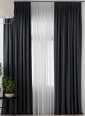 Комплект штор и гардин Pasionaria Блэкаут 480x230 (3 шт, черный)