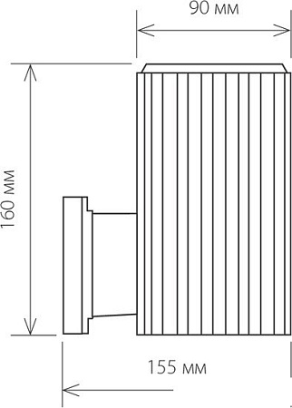 Бра Elektrostandard Techno 1404 (черный)