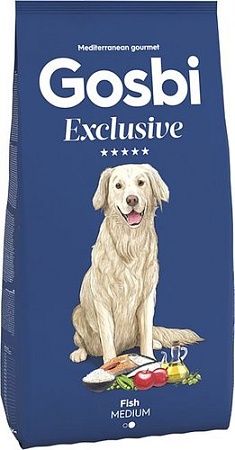 Сухой корм для собак Gosbi Exclusive fish medium 12 кг