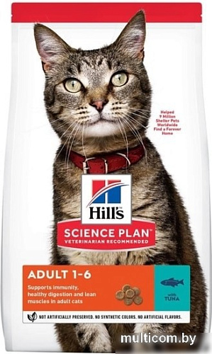 Сухой корм для кошек Hill's Science Plan Adult with Tuna 1-6 3 кг