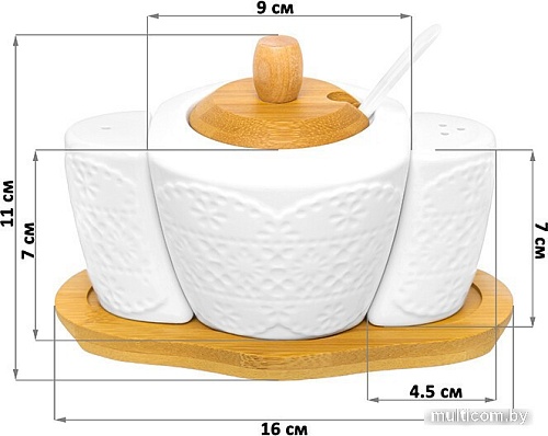 Набор для специй Elan Gallery Кружево 540521