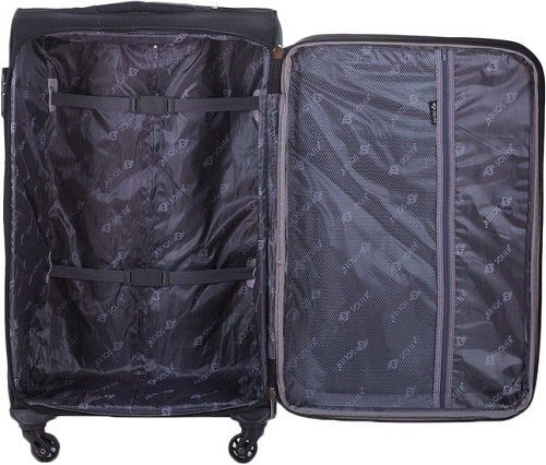 Чемодан-спиннер Solier STL1316 77 см (черный/красный)