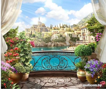 Фотообои Citydecor Вид из балкона с защитным покрытием 300x254