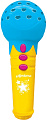 Интерактивная игрушка Азбукварик Песенки для малышей Микрофончик с огоньками 4680019284804