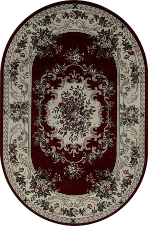 Ковер для жилой комнаты Merinos Colizey D057-OVAL-RED (1х2)