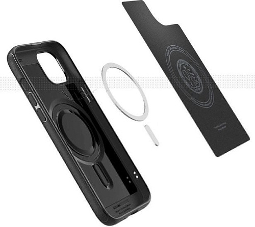 Чехол для телефона Spigen Mag Armor (MagFit) для iPhone 15 ACS06815 (черный)