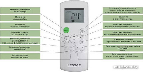 Сплит-система Lessar Ego LS-HE09KNA2AD/LU-HE09KNA2AD
