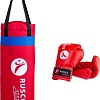 Набор для бокса детский Rusco Sport 6oz (красный)