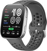 Умные часы Amazfit Bip 6 (серебристый, с серым силиконовым ремешком)
