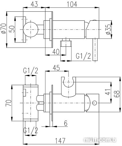 Смеситель Slezak RAV Seina SE843/1CMATC