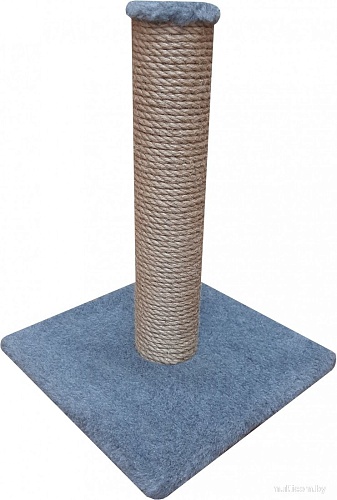 Когтеточка Bast Столбик 40 (джут, серый)