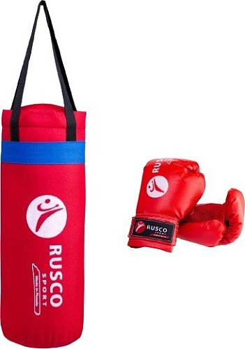 Набор для бокса детский Rusco Sport 6oz (красный)