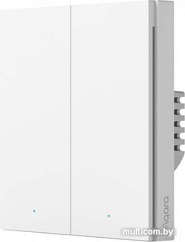 Выключатель Aqara Smart Wall Switch H1 (двухклавишный, без нейтрали)