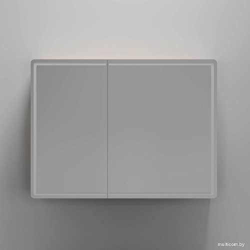 Sancos Шкаф с зеркалом Mirror MI100EG (с LED подсветкой, дуб галифакс натуральный)