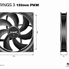 Вентилятор для корпуса be quiet! Pure Wings 3 120mm PWM BL105