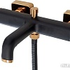 Смеситель Rea Salto REA-B6352 (черный/золотой)
