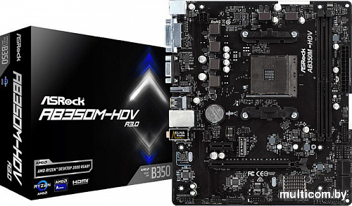 Материнская плата ASRock AB350M-HDV R3.0