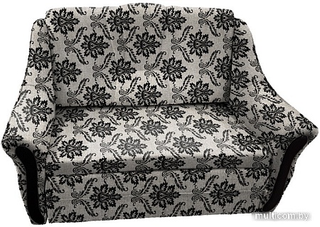 Диван Асмана Виктория чебурашка 100 (рогожка вензель коричневый)