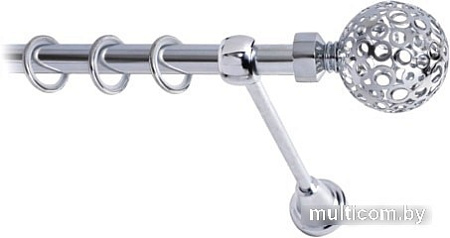 Lm Decor Ажур (хром, гладкая, 1,8м 16мм, 1 ряд, без кручка)