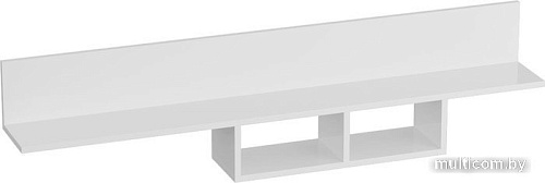 Полка Мебельград Кельн 1380 (белый аляска/белый глянец)