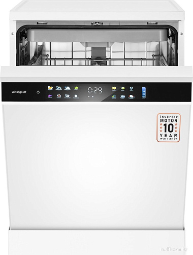 Отдельностоящая посудомоечная машина Weissgauff DW 6138 Touch Inverter Autoopen