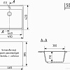 Кухонная мойка Mixline ML-GMU03 556720 (черный камень)