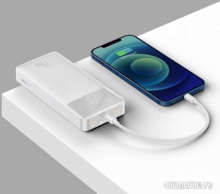 Портативное зарядное устройство Baseus Bipow Digital Display PPDML-L02 10000mAh (белый)