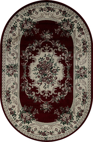Ковер для жилой комнаты Merinos Colizey D057-OVAL-RED (1х2)