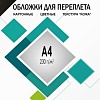 Обложка для термопереплета Гелеос CCA4B A4 230 г/м2 100 шт (кожа, черный)