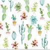 Коврик под миску TarHong Cactus (белый с рисунком)