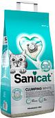 Наполнитель для туалета Sanicat Clumping White Active 10л