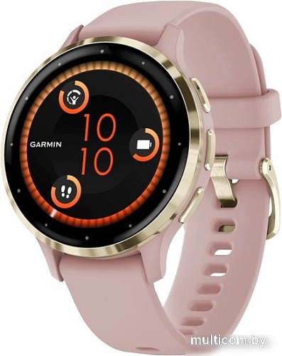 Умные часы Garmin Venu 3S (розовый, с силиконовым ремешком)