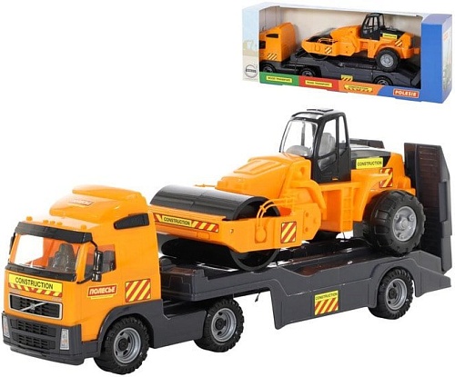 Полесье Volvo автомобиль-трейлер + дорожный каток 9630