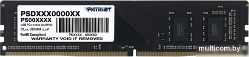 Оперативная память Patriot Signature Line 18ГБ DDR4 3200 МГц PSD48G32002