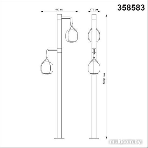 Фонарный столб Novotech Street 358583