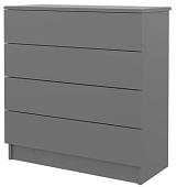 Комод Горизонт Нео 760 4 ящика (серый графит)