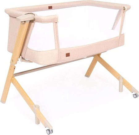 Приставная детская кроватка Nuovita Accanto Dalia (бежевый/дерево)