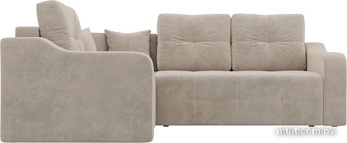 Угловой диван Mebelico Кембридж угловой 108810 (левый, велюр, бежевый)