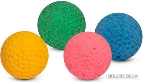 Игрушка для кошек Triol Мяч для гольфа 03T d 4 см 60 штук