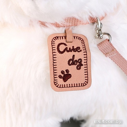 Классическая игрушка Sima-Land Щеночек с поводком 9878867 (белый)