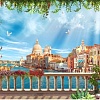 Фотообои Citydecor Венеция фреска 2 с защитным покрытием 400x254