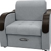 Кресло Сириус Лидер-1 НПБ 105x110 (Eva 09 велюр светло-серый)