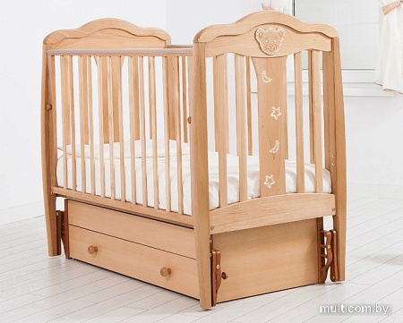 Детская кроватка Гандылян Мишель (вишня, маятник)