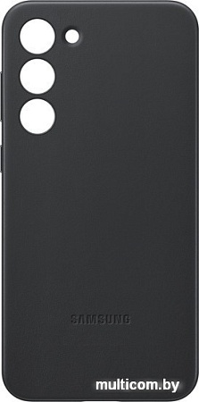Чехол для телефона Samsung Leather Case S23+ (черный)