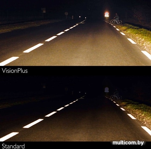 Галогенная лампа Philips H1 VisionPlus 2шт