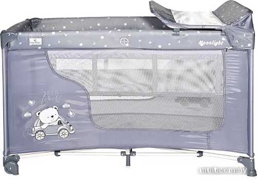Манеж-кровать Lorelli Moonlight 2 Layers 2021 (blue)