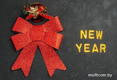 Елочная игрушка Pozzi Milano Бантики 5129 (2 шт, красный)