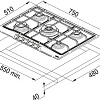 Варочная панель Franke FHCL 755 4G TC GF C