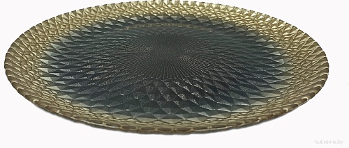 Тарелка обеденная Akcam Барокко Блэк 15768/1 (21см)