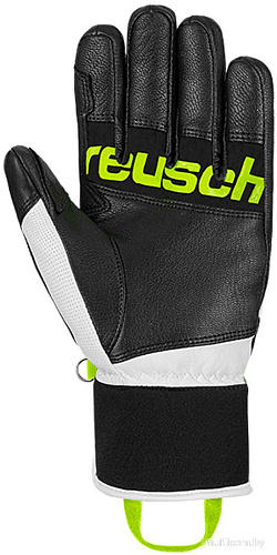 Горнолыжные перчатки Reusch Classic Pro 6301101-7746 (р-р 9, Black/White/Safety Yellow)